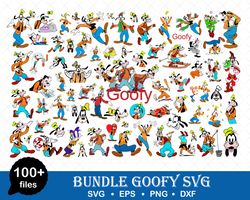 Goofy Bundle SVG, Goofy and mickey Cricut cut file, DXF, PNG, clipart, Printable Files