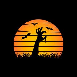 Halloween Zombie Horror Hand Halloween Night SVG PNG