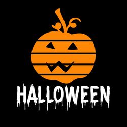 Halloween Scary Pumpkin Dripping SVG PNG