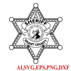 State of Washington Grant County Sheriff Badge