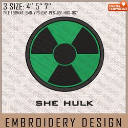 She Hulk Embroidery Files, Marvel Comics, Movie Inspired Embroidery Design, Machine Embroidery Design