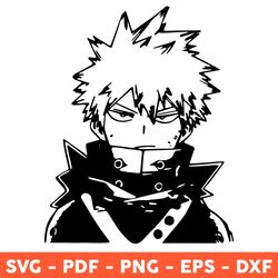 Katsuki Bakugou Svg, Class 1 A Student Svg, My Hero Academia Svg, Manga Anime Svg, Svg, Png - Download File