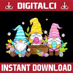 Cute Gnome Easter Day Bunny Egg Spring Easter Day Png, Happy Easter Day Sublimation Design
