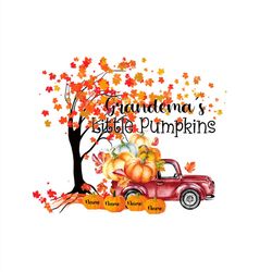 Grandema's Little Pumpkin PNG, Thanksgiving Pumpkin PNG Sublimation Designs