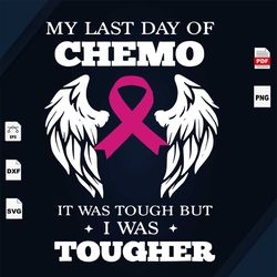 My Last Day Of Chemo, Breast Cancer Gift, Breast Cancer Svg, Cancer Awareness, Cancer Ribbon Svg, Breast Cancer Ribbon,