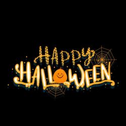 Happy Halloween SVG, Scary Pumpkin Spider Web SVG PNG