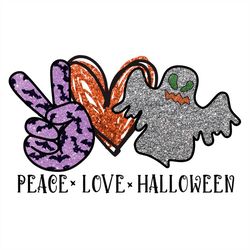 Peace Love Halloween SVG, Love Halloween SVG PNG