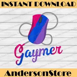Bisexual PC Gaymer Geek Pride Bi LGBT Computer Gamer LGBT Month PNG Sublimation Design