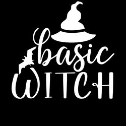 Basic Witch SVG, Halloween Witch SVG Silhouette
