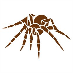 Brown Halloween Spider SVG PNG