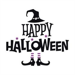 Happy Halloween Elf Witch SVG PNG