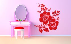 Flower, Nature, Flowers, Decorative Wall Flowers, Wall Sticker Vinyl Decal Mural Art Decor