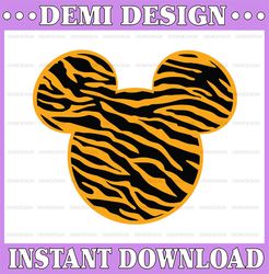 Mickey Tiger SVG, PNG, DXF for Cut files, Cricut, Silhouettes, Scrapbooking, Card Making