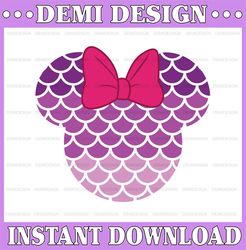 Minnie Mermaid svg, Minnie mouse svg, Mermaid svg, Funny svg, Mickey mouse SVG, Disney SVG