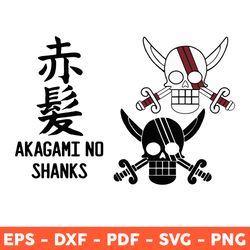 Akagami No Shanks Flag Svg, Logo One Piece Shanks Svg, Akagami No Shanks Svg, One Piece Svg, Dxf, Eps - Download File