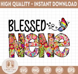 Blessed Nene Png, Nana PNG Files For Sublimation Printing, Nene Sublimation, Nene Clipart, Floral Nene, Friendly Tree Ar