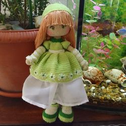 Interior knitted doll "SPRING"