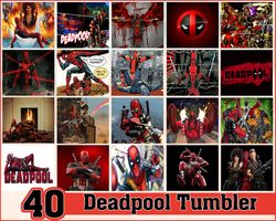 Deadpool Tumbler Bundle Png, Deadpool Tumbler Wrap Template Png, Deadpool Png, Tumpler Design