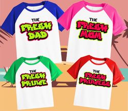 Custom Fresh Prince Tshirt, fresh Uncle tshirt, fresh princess, Family Personalized Shirt Birthday Custom Tshirt Unisex