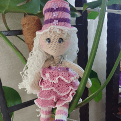 crocheted doll "circus"