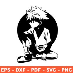 Anime Cartoon Hunter x Hunter Svg, Killua Zoldyck Svg, Hunter x Hunter Svg, Png, Dxf, Eps - Download File