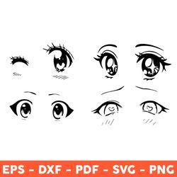 Anime Eyes Svg, Anime Eyes Png, Anime Svg, Japanese Svg, Anime Svg Cut - Download File
