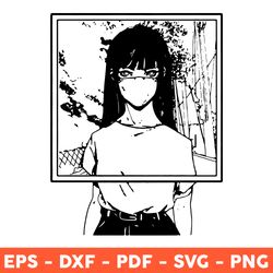 Anime Girl Svg, Anime Character Svg, Manga Svg, Anime Svg, Anime Girl Png, Loves Anime Svg, Eps, Png - Download  File