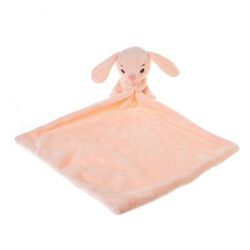 Rattle bibs sleeping security blanket plush rabbit bunny(US Customers)