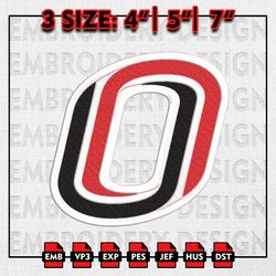 Omaha Mavericks Embroidery files, NCAA D1 teams Embroidery Designs, Omaha Mavericks Machine Embroidery Pattern