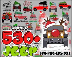 Jeep Christmas Bundle Svg, Jeep Christmas Svg, Jeep Car Svg, Merry Christmas Svg, Png Dxf Eps Digital File