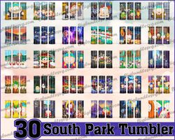 South Park Tumbler Bundle Png, South Park 20 oz Skinny Tumbler Png, South Park Tumler Wrap Png, Tumbler Sublimation