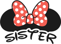 Sister Minnie Face Svg, Disney Svg, Family Disney Svg, Mickey Face Svg, Disney Mickey Mouse Svg Digital Download