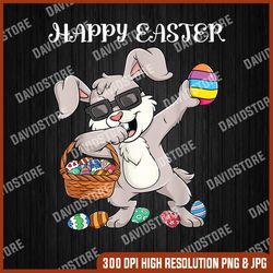Happy Easter Day Dabbing Rabbit Eggs Toddler Boys Girls Kids, Easter Png, Happy Easter PNG, Easter Day Png, Easter