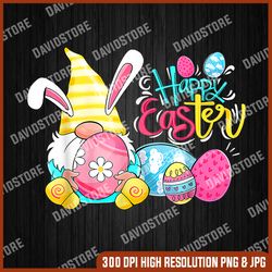 Happy Easter, Gnome Easter Egg Hunt Gnomes Bunny Happy Easter Day Gifts, Easter Png, Happy Easter PNG, Easter Day Png