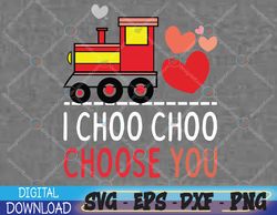 Kids I Choo Choo Choose You Valentines Day Svg, Eps, Png, Dxf, Digital Download