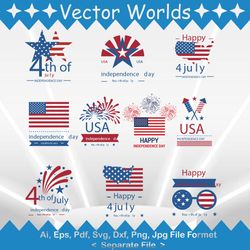 4th of July svg, America svg, New Year svg, Patriotic day, Use, SVG, ai, pdf, eps, svg, dxf, png