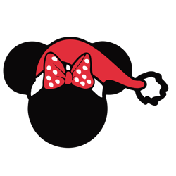 Minnie Face Christmas Svg, Disney Christmas Svg, Mickey Svg, Mickey Xmas Svg, Disney Mickey File Cut Digital Download