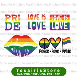 LGBT Bundle,Love is Love Svg, Gay pride cut files, Love quote cut file, Lgbt cut file, gay love heart cut file, cricut,