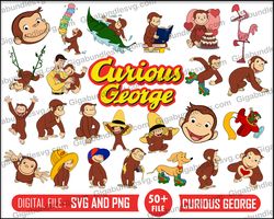 George Bundle. With layered SVG, transparent background png, dxf, pdf. Perfect for Cricut, scrapbooking, party decor, s