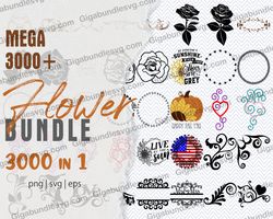 Flower Svg Bundle | Floral Svg Bundle | Flower Svg | Floral Svg | Plant Svg | hand drawn flower Svg | Flower clipart