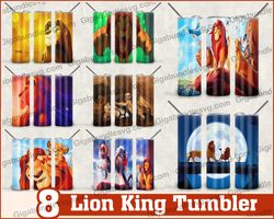 Lion King Tumbler Bundle, Skinny Tumbler 20oz Design, Sublimation Design Download, Digital png