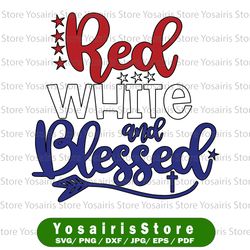 July SVG DXF JPEG Silhouette Cameo Cricut fireworks svg family Red White Blessed July svg 4th of July svg Fourth of July