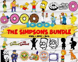Simpsons Bundle SVG - Donut SVG - Simpsons Cliparts - Digital Design - TShirt Design - Svg Eps Dxf Pdf Png