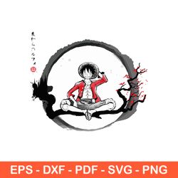 Luffy One Piece Svg, Monkey D Luffy Svg, One Piece Anime Svg, Luffy Svg, Straw Hat Pirat Svg, Eps, Png - Download  File