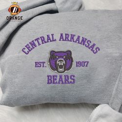 Central Arkansas Bears Embroidered Sweatshirt, NCAA Embroidered Shirt, Embroidered Hoodie, Unisex T-Shirt