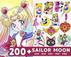 200 file Sailor Moon svg, Feminist svg, Girls svg, woman svg, gender balance sticker svg, for Cricut, digital, file cut