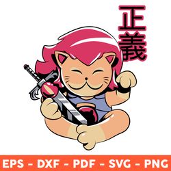 Leon O Mankeki Neko Svg, Cat Svg, Mankeki Neko Svg, Japanese Svg, Cartoon Svg, Png, Dxf - Download  File