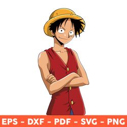 Luffy Svg, Luffy One Piece Svg, Monkey D Luffy Svg Anime, One Piece Character Svg, Anime Svg, Eps, Png - Download  FiLe