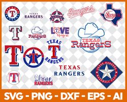 Texas Rangers Bundle Svg, Texas Rangers Svg, MLB Svg, Sport Svg, Png Dxf Eps File