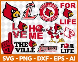 Louisville Cardinals Bundle Svg, Louisville Cardinals Svg, NCAA Svg, Sport Svg, Png Dxf Eps File